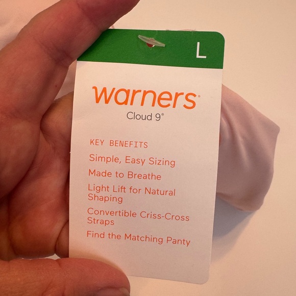 Warner’s Cloud 9 women Elegant Blush wireless lift bra NWT - Picture 5 of 6